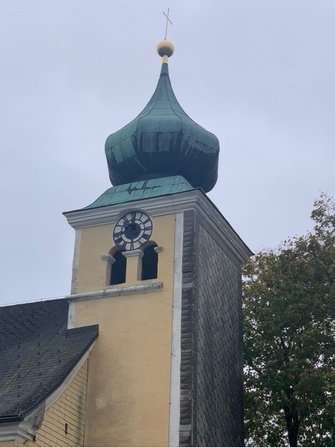 alter Turmhelm Pfarrkirche Lindach