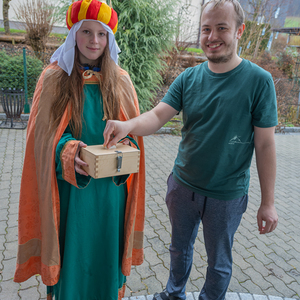 Die Sternsinger*innen waren in der Pfarre Kirchdorf an der Krems unterwegs