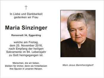 Maria Sinzinger