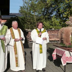 Segnung der Erntekrone und Gaben