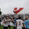 Große Freude beim Team 'Rot-weiß-rot' über Platz 9 beim Homeless World Cup 2017. / © Homeless World Cup Österreich Große Freude beim Team 'Rot-weiß-rot' über Platz 9 beim Homeless World Cup 2017.