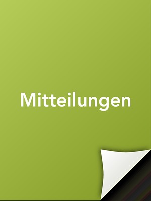 Mitteilungen