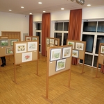 Vernissage mit Aquarellmalbildern