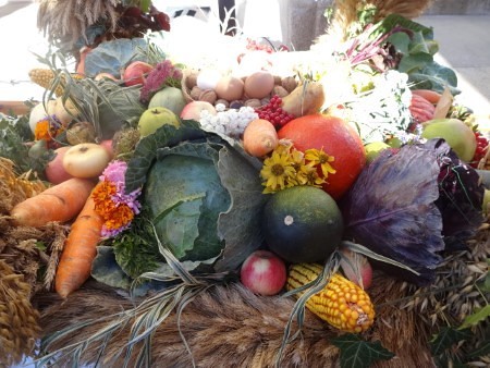 Erntedankfest am Marktplatz in Sarleinsbach                