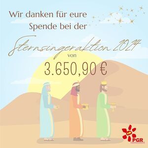 Danke für die freundliche Aufnahme und die großzügigen Spenden!