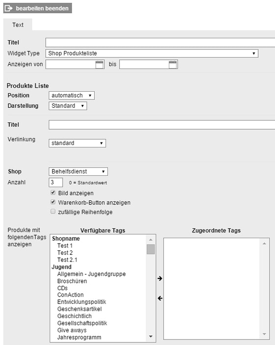 Widget erstellen