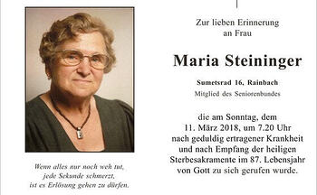 Maria Steininger