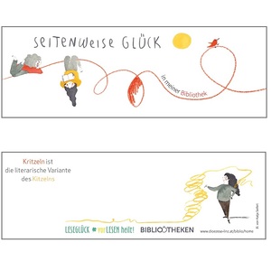 'Seitenweise Glück' Lesezeichen