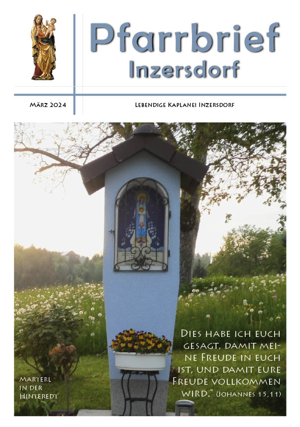 Titelblatt Pfarrbrief März 2024