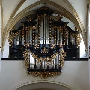 Orgel in der Stadtpfarrkirche Freistadt (Metzler, 2005, II/P)