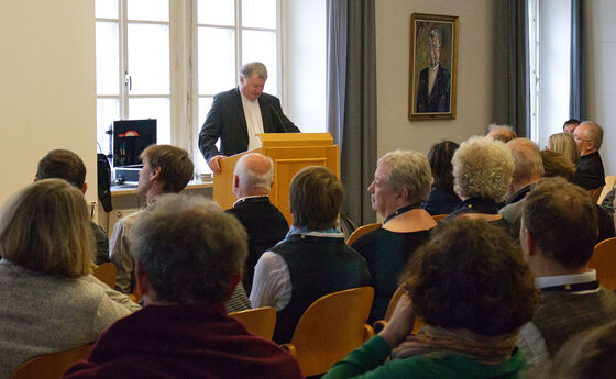 Bischof Manfred Scheuer bei seinem Bericht beim Pastoralrat am 9. November 2024 im Linzer Priesterseminar.