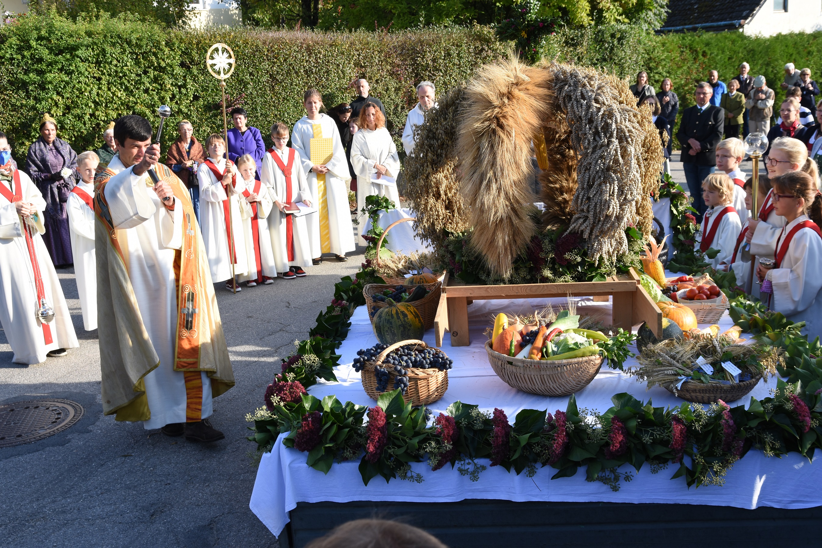 Segnung der Erntegaben