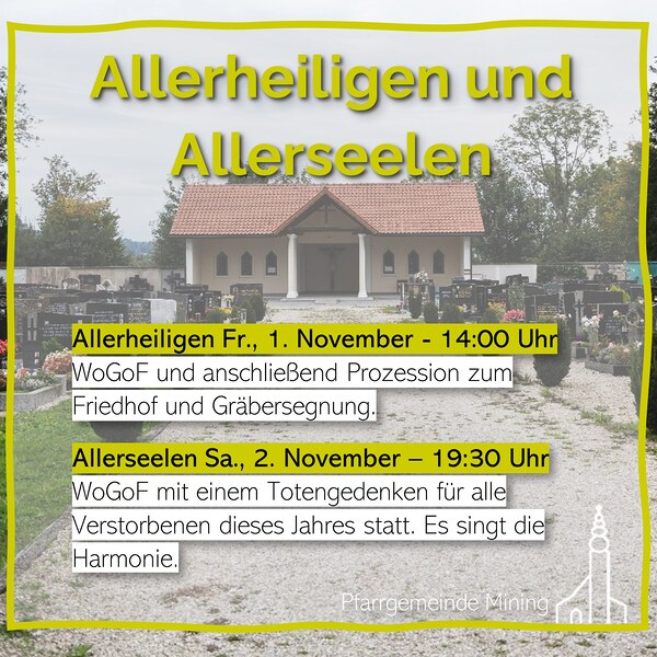 Allerheiligen und Allerseelen