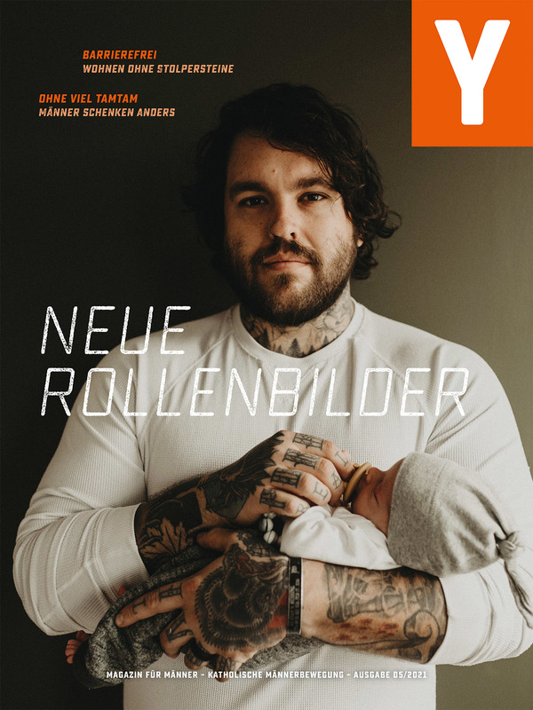 Männermagazin ypsilon / KMB / liga graphic design Neue Rollenbilder - Cover ypsilon