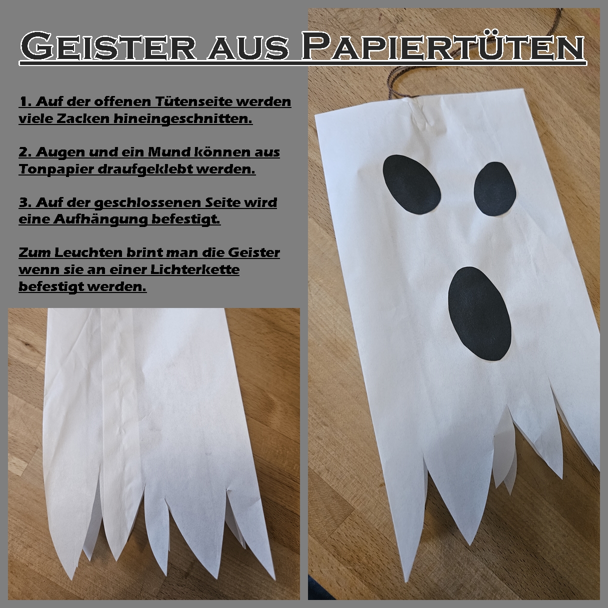 Geister aus Papiertüten