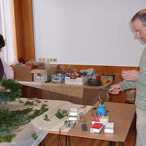 Adventkranz binden