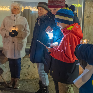 Beate Huemer lud gemeinsam mit dem Katholischen Bildungswerk am Hauptplatz ein