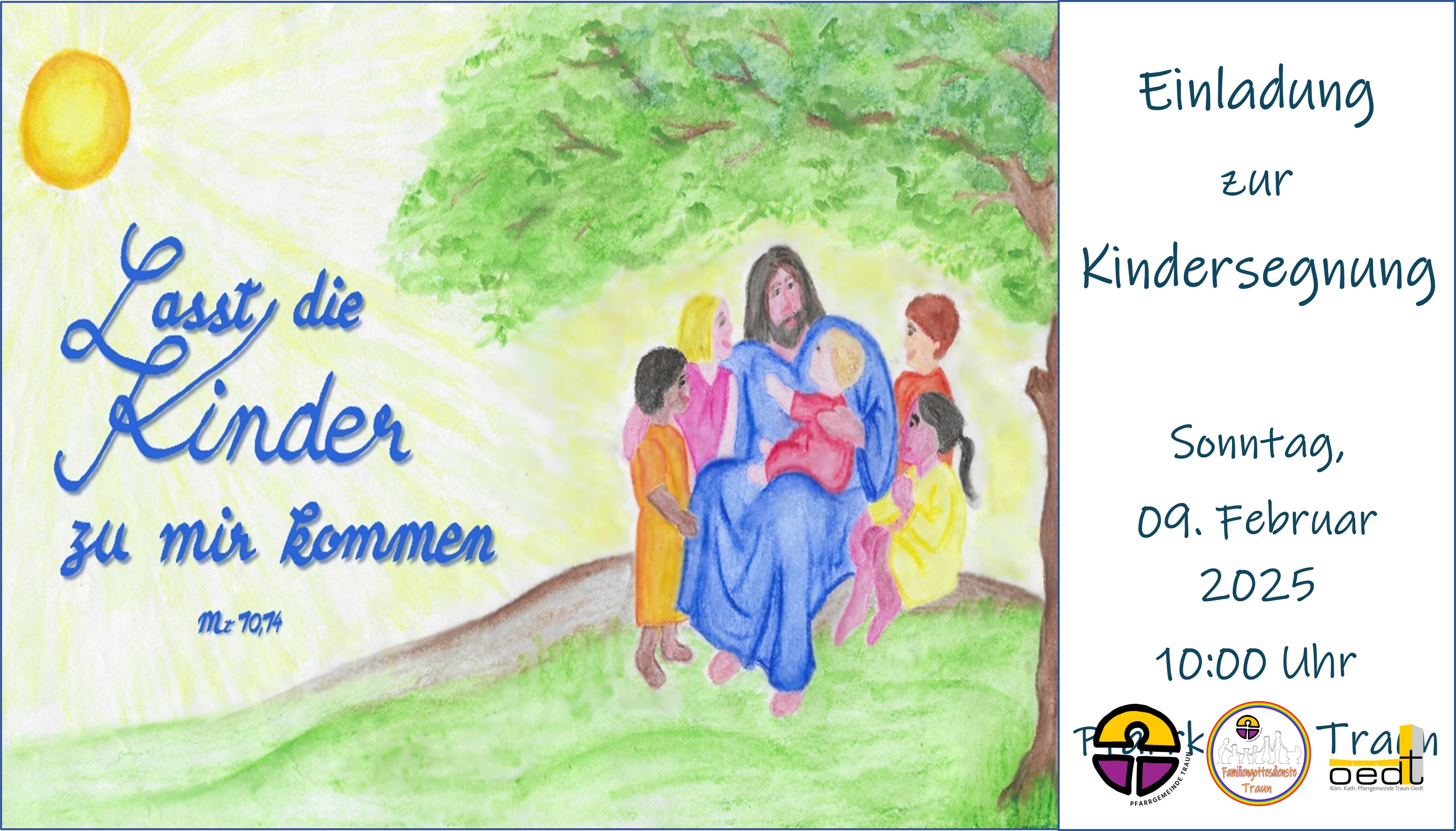 Kindersegnung / Pfarrgemeinde Traun/Hörschläger Kindersegnung