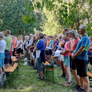 Bergmesse am Häfelberg mit der Marktmusik