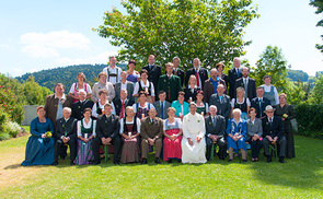 Kollerschlag. Ehejubiläen und Pristerjubiläum. Foto: Pfarre Kollerschlag.