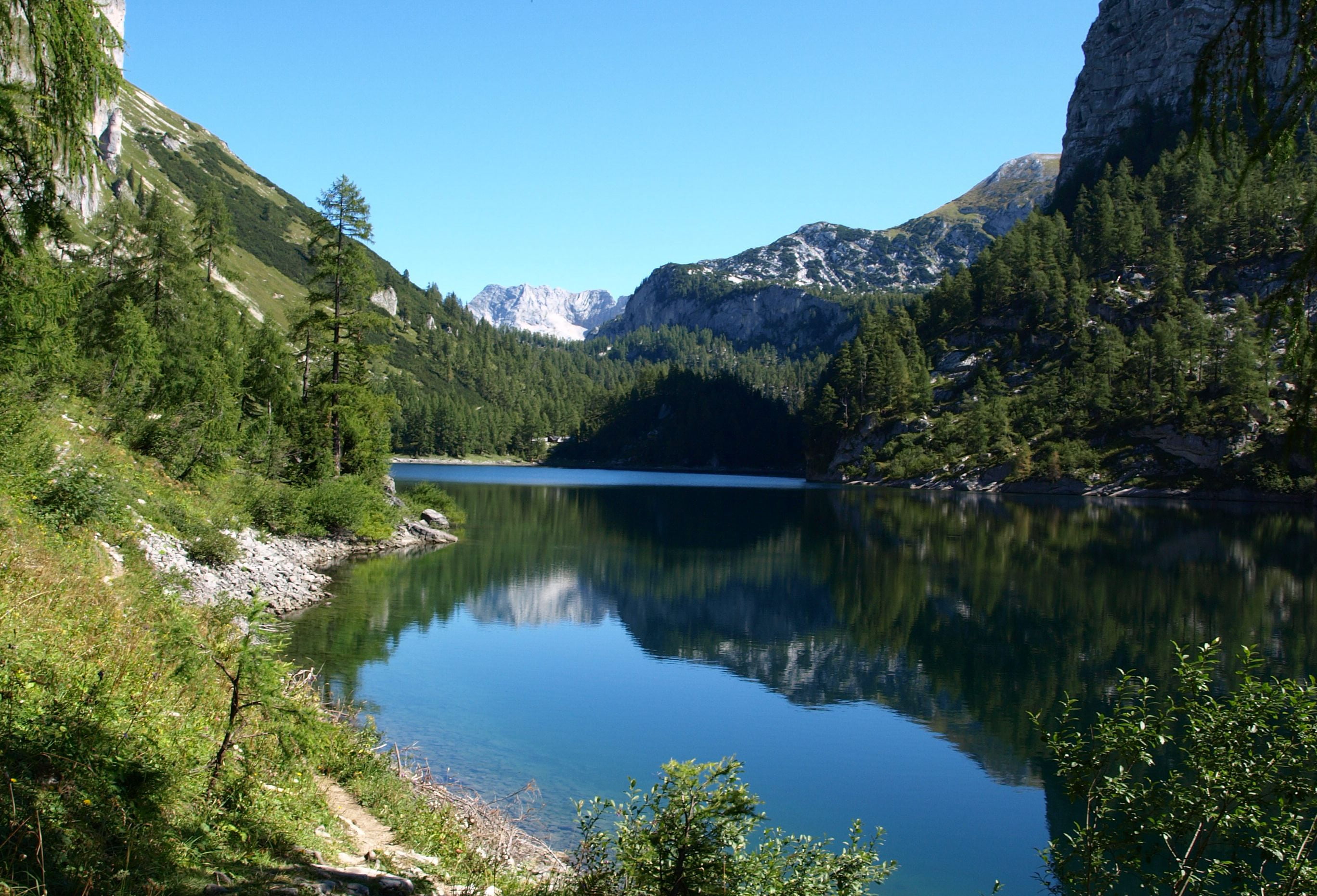 Spiegelung im Lahngangsee. © Stefanie Petelin