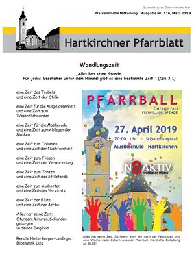 Pfarrblatt März 2019