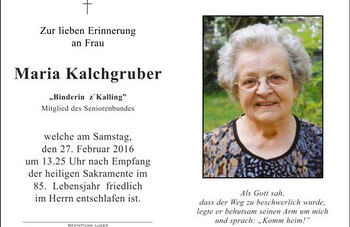 Maria Kalchgruber