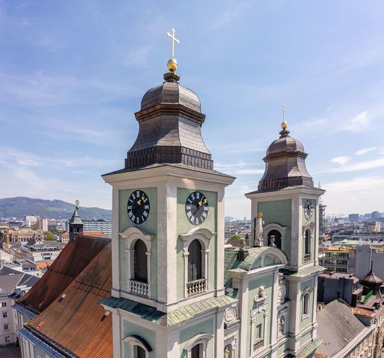 Der Alte Dom prägt das Linzer Stadtbild. / © Thomas Markowetz Der Alte Dom prägt das Linzer Stadtbild.