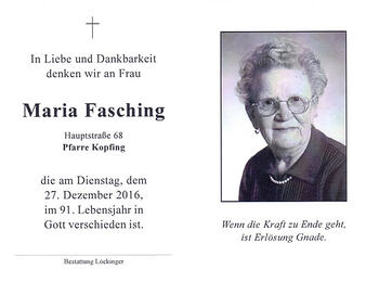 Maria Fasching