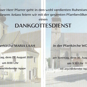 Dankgottesdienst in der Pfarrkirche Wolfern