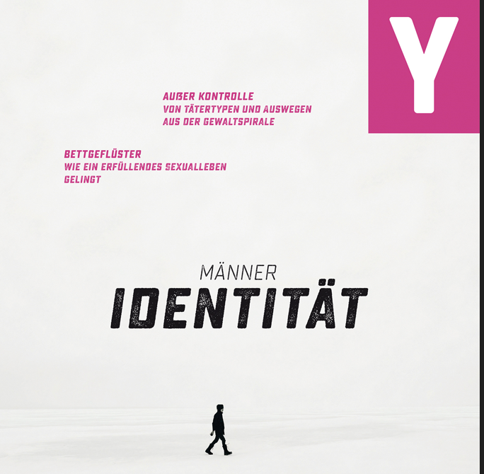 Das Cover des Männermagazins Ypsilon Ausgabe 5 hat den Schriftzug Männer-Identität