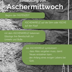 Feier des Aschermittwochs