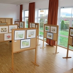 Vernissage mit Aquarellmalbildern