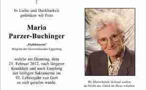 Maria Parzer-Buchinger