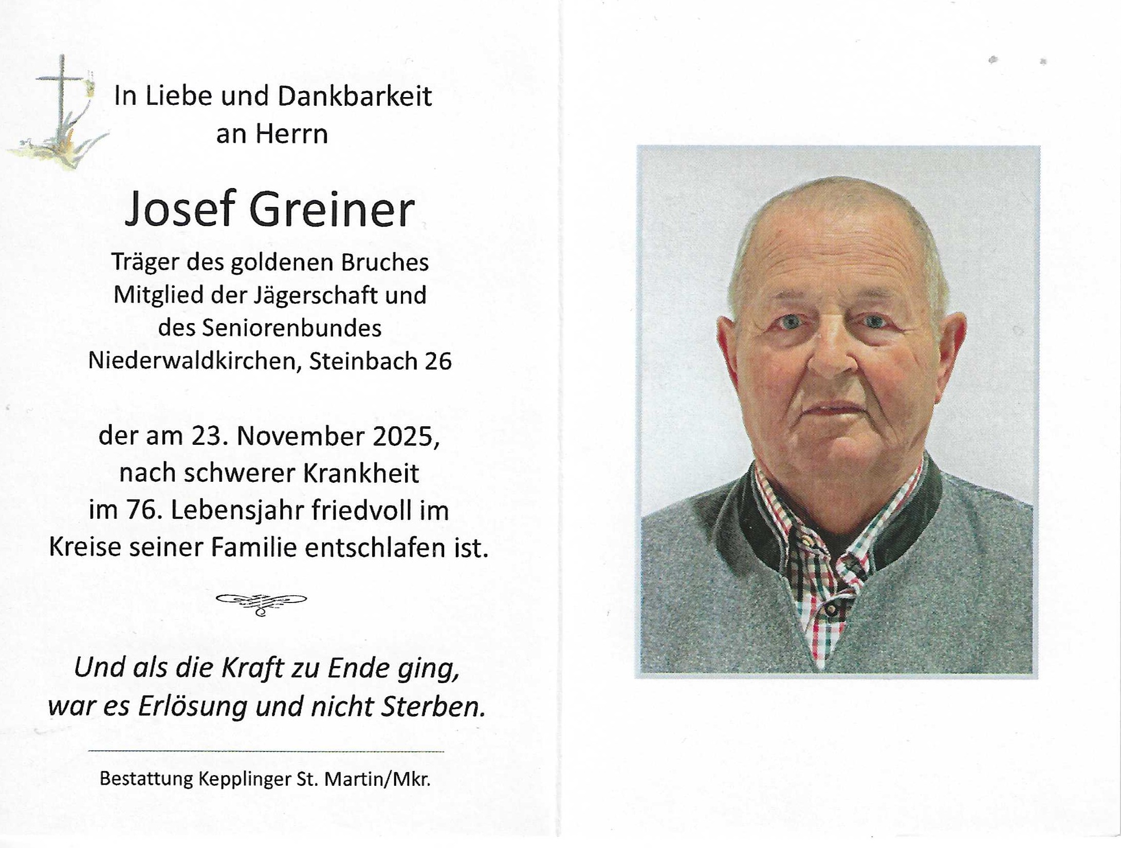 Bestattung Kepplinger St Martin