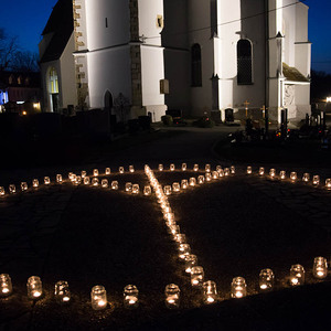 Lichtermeer für den Frieden