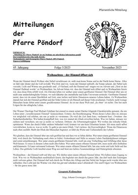 Pfarrblatt 2023