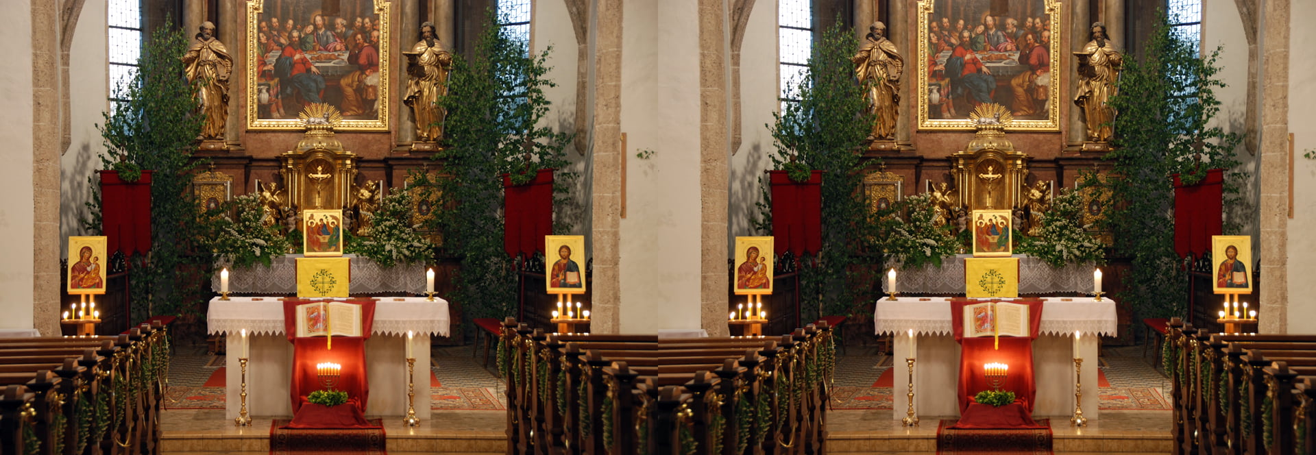 3D Kirche mit ostkirchlichen Elementen