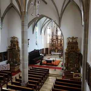 Blick in den Kirchenraum der Wallfahrtskirche Maria Schöndorf