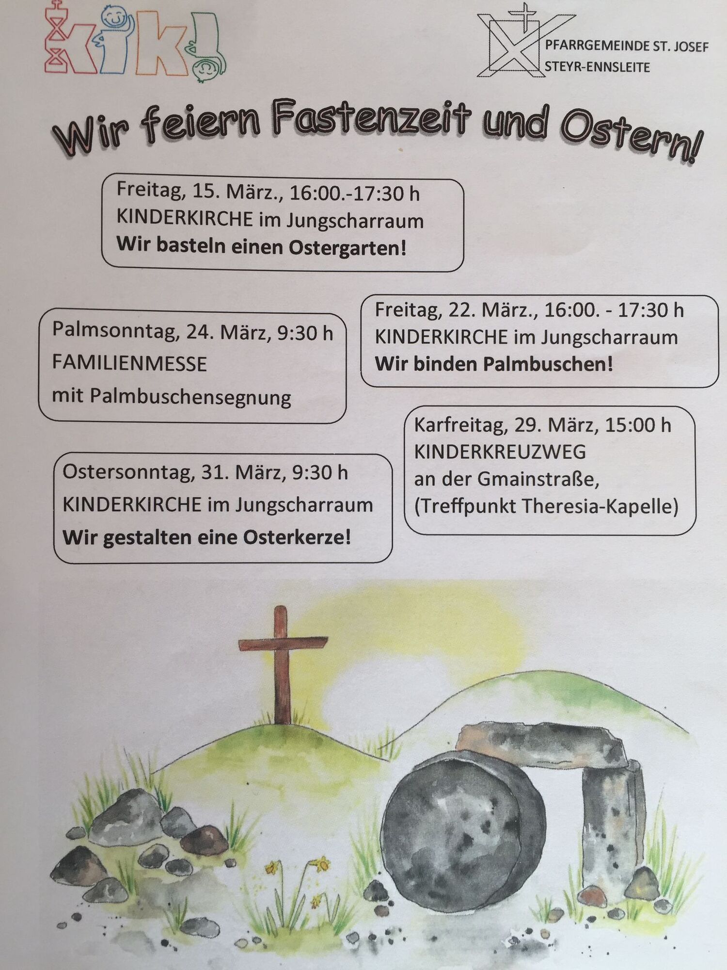 Kinderkirche / Pfarrgemeinde Ennsleite