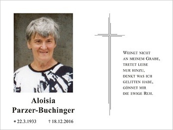 Aloisia Parzer-Buchinger