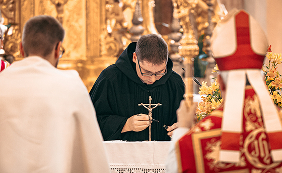 Ewige Profess von Frater Konrad Holzinger