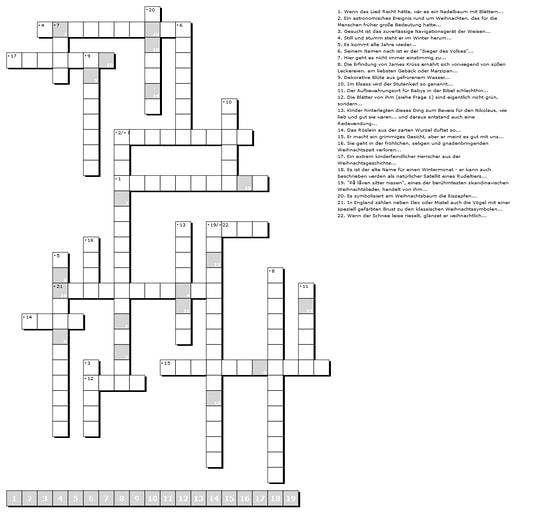 Q wie Querdenken / © Konservatorium für Kirchenmusik der Diözese Linz (erstellt mit dem Onlinetool XWords) Kreuzworträtsel zum Um-die-Ecke-denken