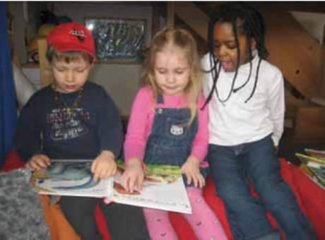 Kindergartenkinder in der Expositur im Pfarrheim