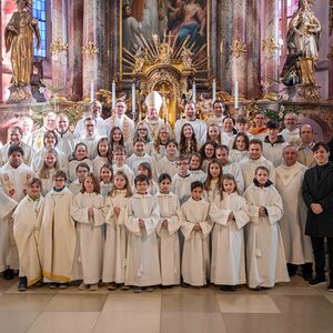 Gruppenfoto am Ende des Gottesdienstes.