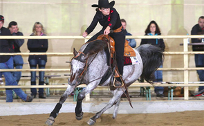 Westernreiterin Maria Appenzeller am Turnier