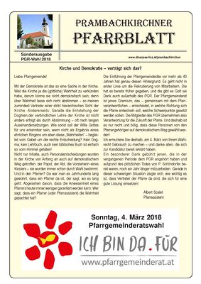 Pfarrblatt SA PGR-Wahl 2018