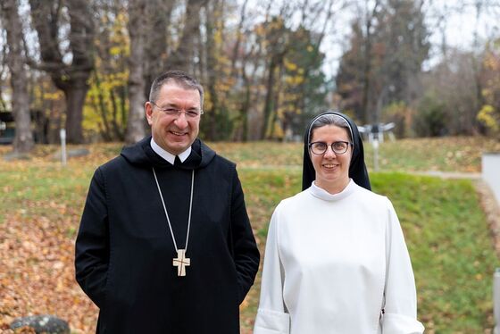 Erzabt Korbinian Birnbacher und Sr. Franziska Madl / © ÖOK/emw, MSC Erzabt Korbinian Birnbacher und Sr. Franziska Madl