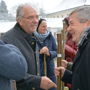 Aktion Pilgerstäbe des Fachteams Ökologie und KMB