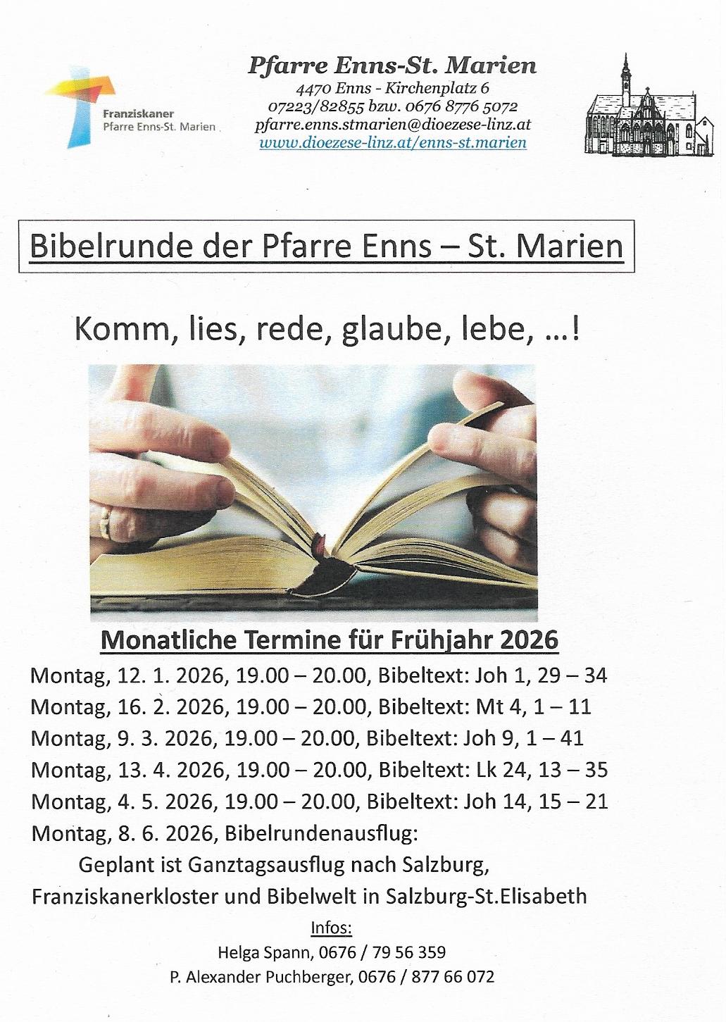 Bibelrundentermine 2026